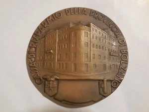 Italien faschistische Medaille Bank Bozen 1941 60mm - Bild 1 von 2