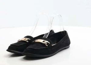 ASOS Womens Black Suede Loafer Flat UK 3 EU - Picture 1 of 12