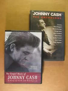 JOHNNY CASH - The Anthology & The Gospel Music Of Johnny Cash (2 DVD Lot + Book) - Foto 1 di 9