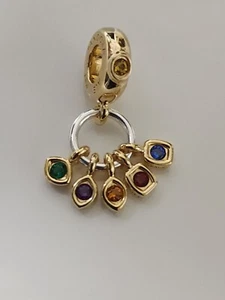 AUTHENTIC PANDORA MARVEL THE AVENGERS INFINITY STONES DANGLE CHARM #760774C01 - Picture 1 of 3