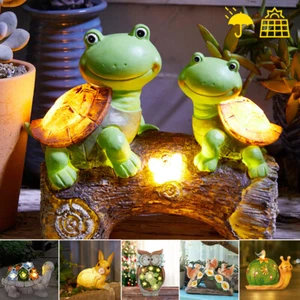 Solarlampe Garten Solar Leuchte Eichhörnchen Deko Außen Zwerg Tierfigur Lampe DE - Bild 1 von 39