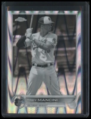 2022 Trey Mancini Topps Chrome Sonic Black & White RayWave #72 - Orioles - Image 1 of 2
