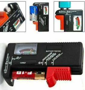 Comprobador de voltios de batería celda de botones universal AA/AAA/C/D/9V baterías pequeñas - Imagen 1 de 2