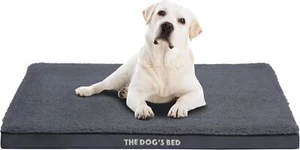 XL Grey Plush, Waterproof, Supportive Dog Bed with Replaceable Covers - Picture 1 of 4