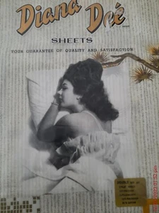 Vintage Retro Diana Dee Sheets Double Bed Sheet Set Poly Cotton 225 Cms x 254 Cm - Picture 1 of 7