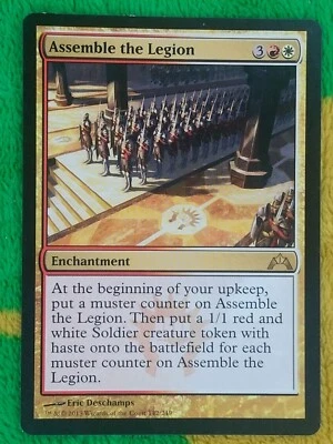 Magic: The Gathering "Assemble The Legion" Enchantment Card 112/249 - Image 1 of 3