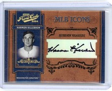 HARMON KILLEBREW 2004 PLAYOFF PRIME CUTS "MLB ICONS" Autograph AUTO CARD 7/25