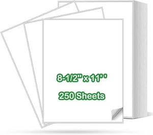 Etiquetas de envío imprimibles de 8-1/2"" x 11"" etiquetas de correo estándar para láser y tinta - Imagen 1 de 13