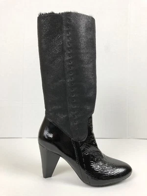 Botas True Religion 9.5 Cuero Superior Suela Cuero Becerro Alto Negras Hechas a Mano Foto 1 de 4