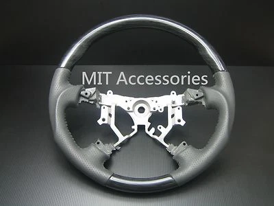 Volante Toyota 4RUNNER 2003-2009 NEGRO madera cuero genuino - DEPORTIVO Foto 1 de 4