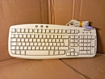 Microsoft Basic 1.0A (X800468-282) Computer Keyboard PS/2 UK LAYOUT  - Image 1 of 4
