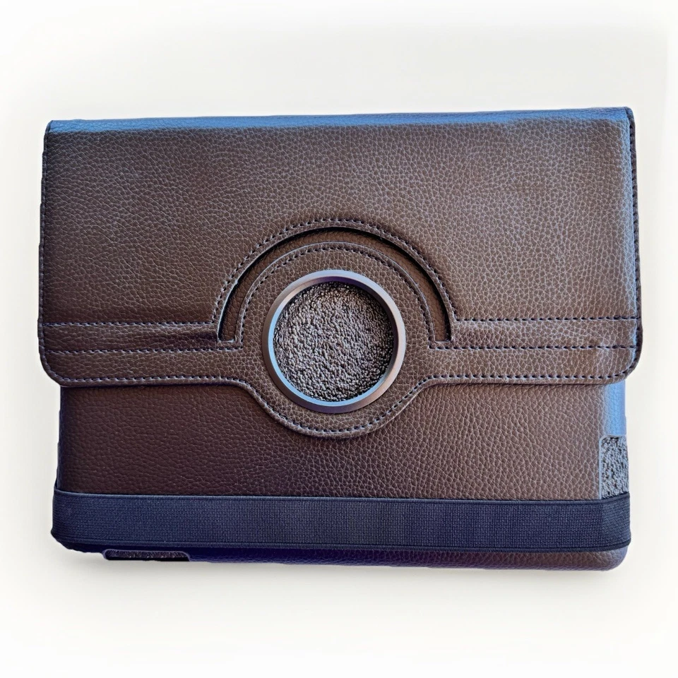 iPad Tablet Case 360° Rotating Stand Cover Smart Swivel Black 9.75"x7.5" New - Image 1 of 4