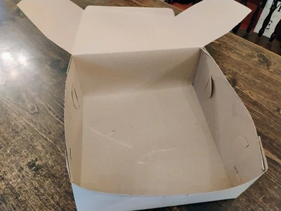 Caja blanca para pasteles/panadería 12" x 12" x 5" 80 cajas Foto 1 de 4