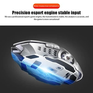 Rechargeable Keyboard And Mouse Suspended Keycap Mechanical Feel Backlit G GDB - Afbeelding 1 van 12