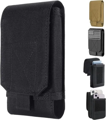 Bolso Molle Urvoix Negro Ejército Camuflaje para Teléfono Móvil, Funda Cinturón  Foto 1 de 4