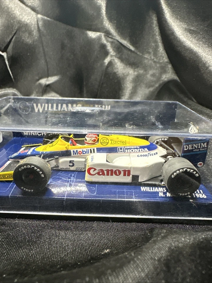 Minichamps F1 1:43 Williams Honda FW11 Nigel Mansell 1986 ships boxed from USA - Image 1 of 4