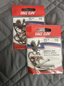 Eagle Claw 186A-1/0, Größe #1/0 8 Stück 2 Packungen Bronze Haken - Bild 1 von 4