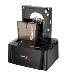 BlacX Duet 2.5”/3.5” SATA I/II/III USB 3.0 External Hard Drive Enclosure Dock... - Picture 1 of 6
