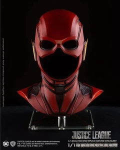 Máscara Cosplay Liga de la Justicia The Flash Casco 1/1 Tamaño Natural utilería portátil Anime - Imagen 1 de 5