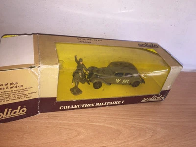 Solido Collezione Militare 6035 CITROEN 15 CV con 2 Soldatini MIB Vintage - Immagine 1 di 4