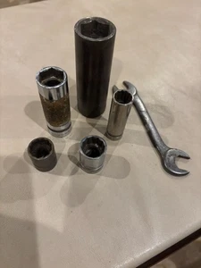 5 prese Duro Chrome usate assortite e 1 chiave tutte made in U.S. - Foto 1 di 5