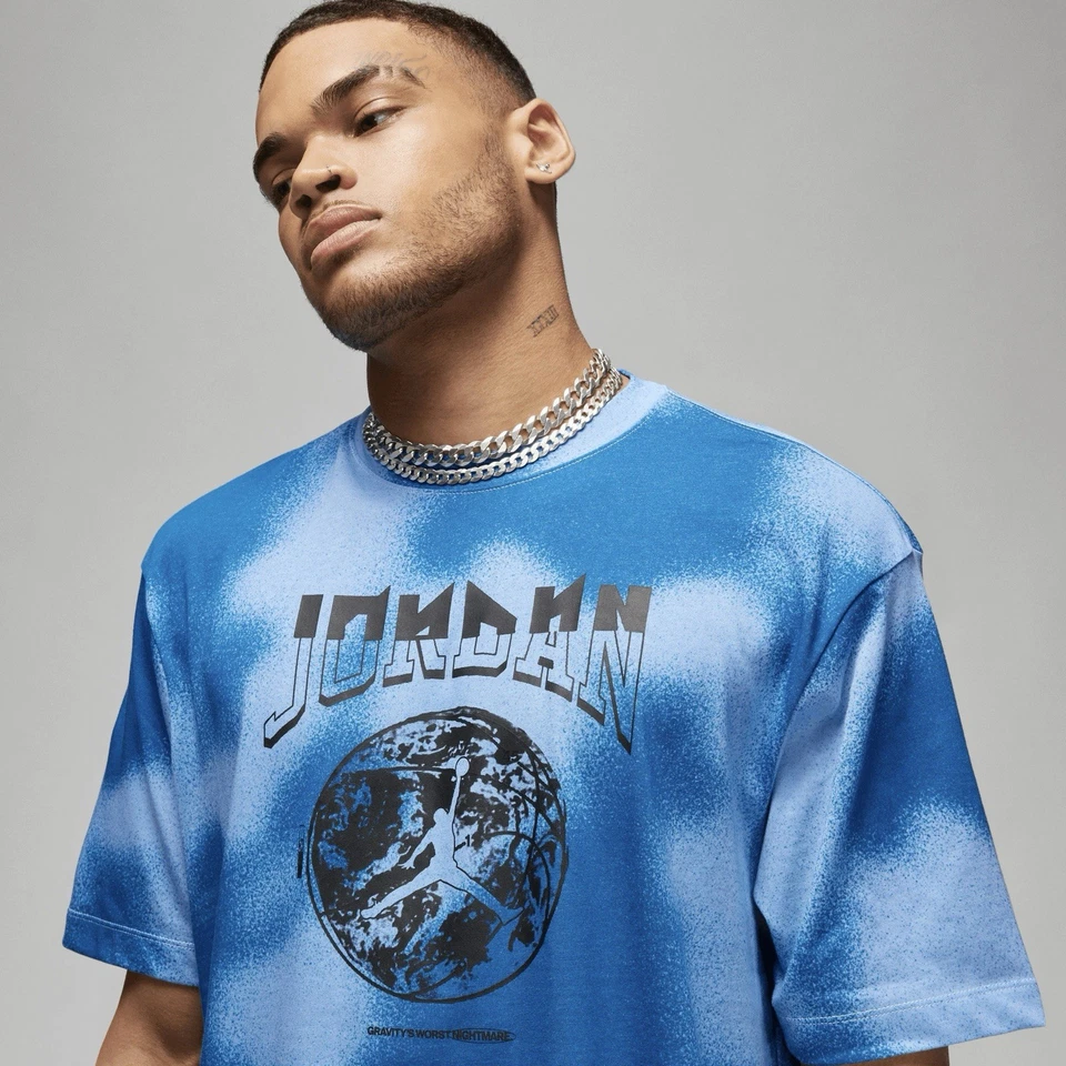 Jordan Mens Sport Graphic T-Shirt University Blue XXL