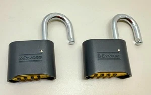 2x Candado combinado Master Lock 178 negro resistente a la intemperie como está con combo - Imagen 1 de 3
