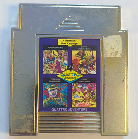 Camerica Quattro Adventure 4-in-1 Compilation Nintendo NES Boomerang Kid +3
