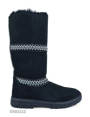 Botas de piel trenzada Tasman negras UGG Sundance Revival para mujer talla 8 *NUEVAS* Foto 1 de 4