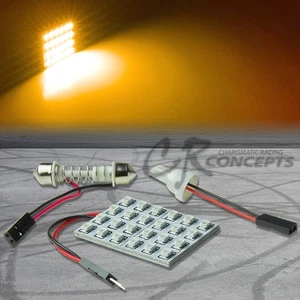 1 X T10 24 SMD 24SMD 3528 BRIGHT AMBER LED INTERIOR DOME WEDGE LIGHT BULB/PANEL - Bild 1 von 1