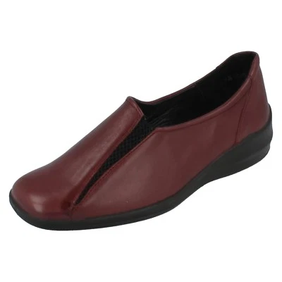Donna Country Steps Da Equity Burgundy Leather Scarpe Stile Jasmine UK 4.5 E Fit - Image 1 of 4