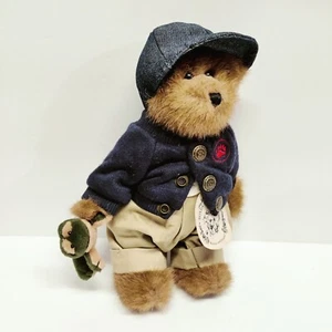 Boyds Bears Bailey & Friends Edmund with Frog Teddy Bear Overalls with tag - Picture 1 of 6