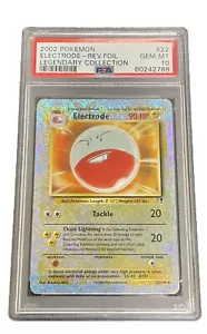 2002 Pokemon Legendary Collection Elektrode Umkehrfolie PSA 10 EDELSTEINE NEUWERTIG - Bild 1 von 2
