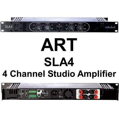 ART SLA4 Studio Linear Rackmount 4 Channel x 100w Amplifier - Image 1 of 4