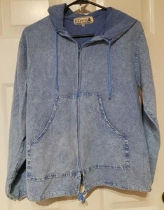 Seaspice Resort Wear 100% Peruvian Cotton Hooded Full Zip Swim Coverup Sz XS - Picture 1 of 4