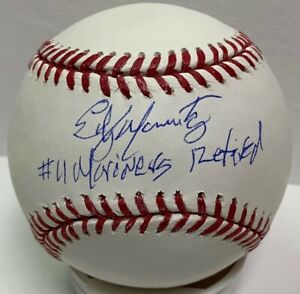 Mariners EDGAR MARTINEZ Signed Official MLB Baseball AUTO w/ "#11 Retired"  JSA 