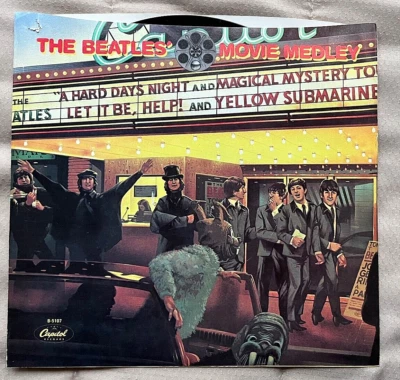 The Beatles' Movie Medley b/w I'm Just Happy To Be With You 45rpm 7" single OOP - Image 1 of 4