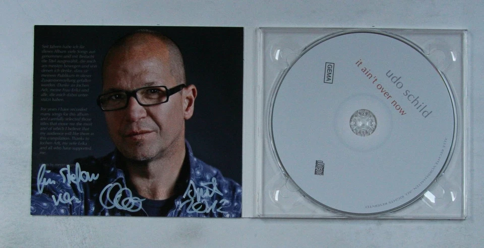 Udo Schild It Ain't Over Now Ger Digipak CD 1992 Autographed Jazz - Bild 1 von 1
