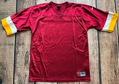 VINTAGE NIKE TEAMS FOOTBALL JERSEY BLANK WASHINGTON NFL COLORS MENS LARGE EUC - Image 1 of 4