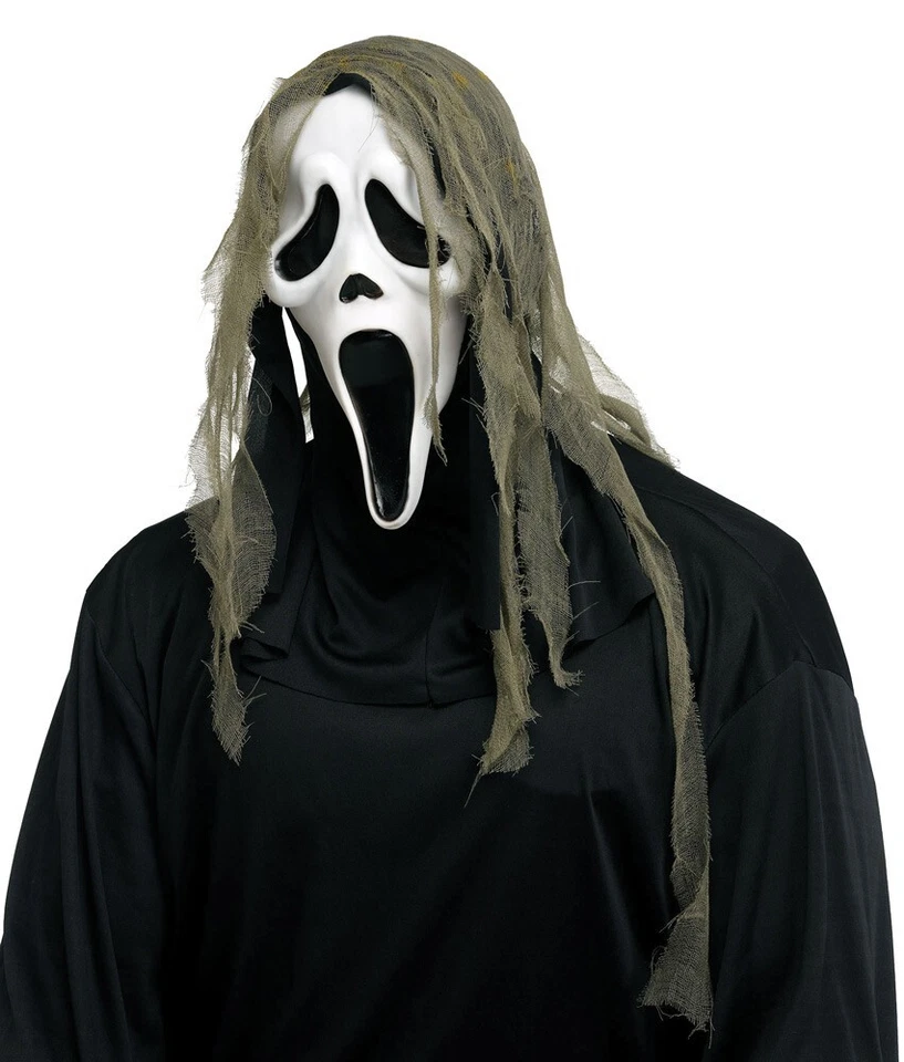 Scream GhostFace Mask Gauze Officially Licensed Movie mask Ghost Face Fun World - Image 1 of 1