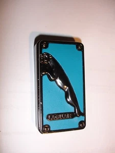 Feuerzeug Sturmfeuerzeug Motiv Jaguar E-Typ neu hellblau / antrazit 3D - Bild 1 von 4