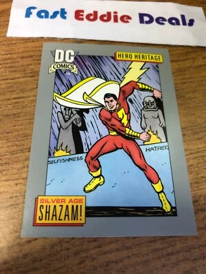 IMPEL MARKETING 1991 DC COMICS SUPERHEROES SILVER AGE SHAZAM CARD 14 SUPERMAN - Image 1 of 2