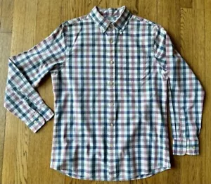 Langarmkleid oder Freizeit-SHIRT für Herren ROT, WEISS & BLAU KARIERT - Größe MEDIUM - Bild 1 von 5