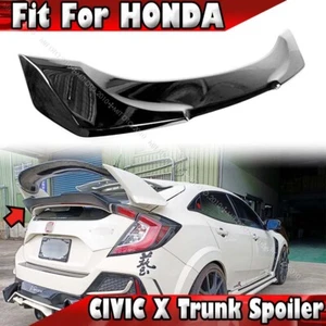 16-20 Fit For Honda Civic 10th Hatchback Rear Trunk Spoiler Design PAINT BLACK - Bild 1 von 7