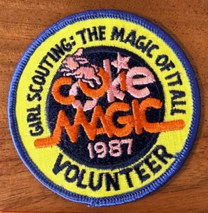 GSA Patch Pfadfinder Abzeichen 1987 Cookie Magic Volunteer of it all Rabbit - Bild 1 von 2