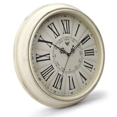 Paisley Vintage Roman Wall Clock, Cream, 40cm - image 1 of 4
