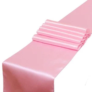 Pack Of 5 Satin Table Runners 12 X 108 Inch For Wedding Banquet Decoration Brigh - Picture 1 of 8