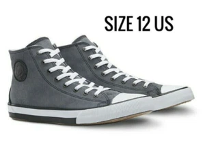 Tenis altas informales de cuero para hombre Harley-Davidson Filkens grises D93674 - Imagen 1 de 8