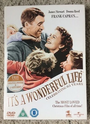 IT'S A WONDERFUL LIFE 2 x DVD PAL R2 JAMES STEWART FRANK REED THE MOVIE & I 1 VG - Image 1 of 4