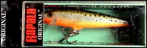 ESCHE DA PESCA RAPALA GALLEGGIANTE ORIGINALE DA 7 cm RFSM (Redfin Spotted Minnow) colore - Foto 1 di 1